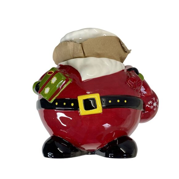 Santa Claus Ceramic Cookie Jar Living Quarters Holiday Kitchen Decor NEW - Picture 2 of 10